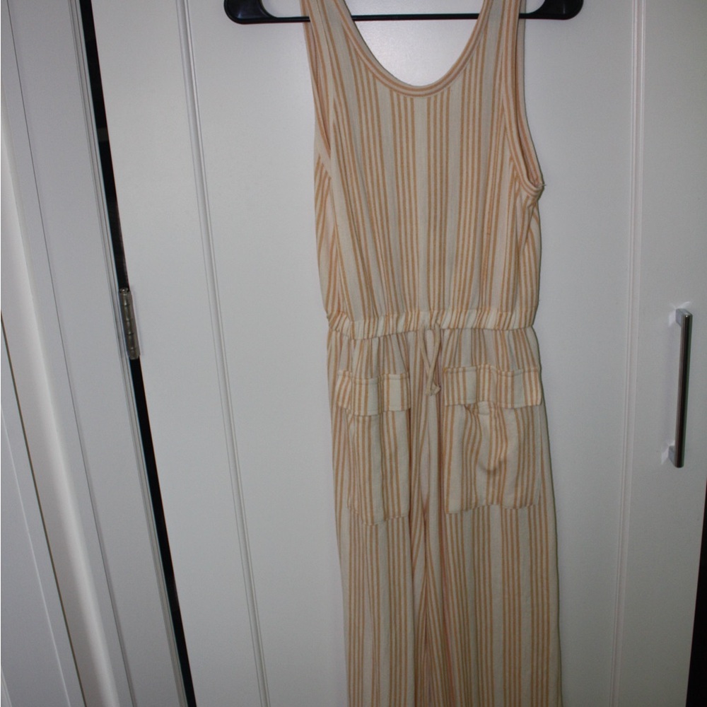 Zara Beige and White Striped Top